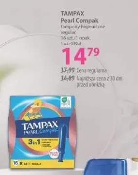 Tampony higieniczne regular TAMPAX Pearl Compak