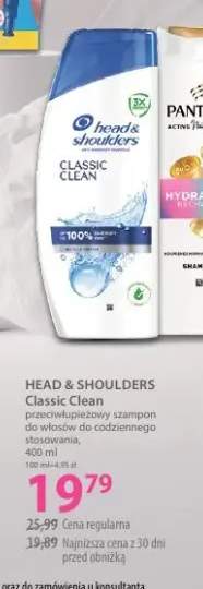 Przeciwłupieżowy szampon do włosów do codziennego stosowania HEAD & SHOULDERS Classic Clean