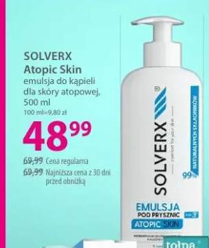 Emulsja do kąpieli dla skóry atopowej SOLVERX Atopic Skin