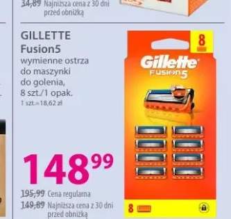 Wymienne ostrza do maszynki do golenia GILLETTE Fusion5 8-pak
