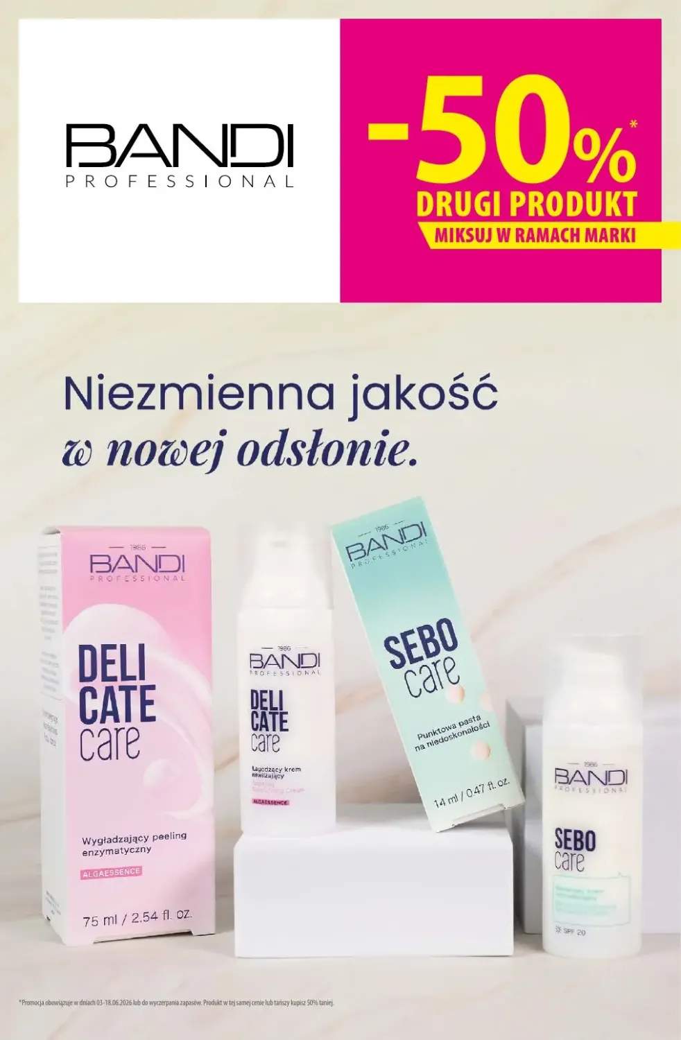 Peeling enzymatyczny wygładzający BANDI Delicate Care Algaessence