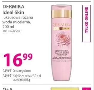 Luksusowa różana woda micelarna DERMIKA Ideal Skin