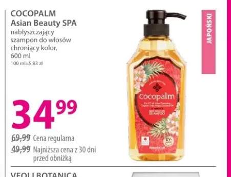 Szampon do włosów chroniący kolor COCOPALM Asian Beauty SPA nabłyszczający