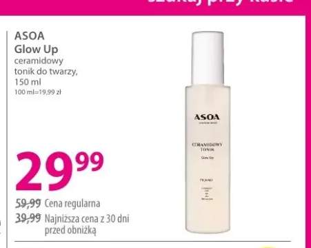 Ceramidowy tonik do twarzy ASOA Glow Up
