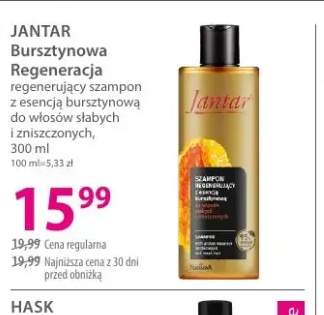 Szampon do włosów słabych i zniszczonych JANTAR Bursztynowa Regeneracja regenerujący z esencją bursztynową
