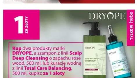 Szampon DRYOPE Scalp Deep Cleansing o zapachu rose wood