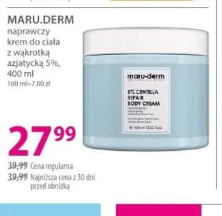 Naprawczy krem do ciała z wąkrotką azjatycką 5% Maru.Derm