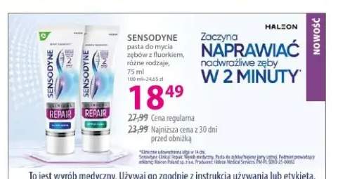 Pasta do mycia zębów z fluorkiem SENSODYNE