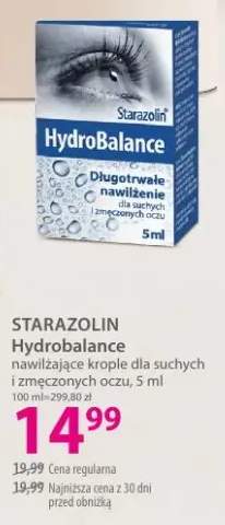 Nawilżające krople dla suchych i zmęczonych oczu Starazolin HydroBalance