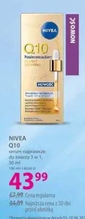 Serum naprawcze do twarzy 3 w 1 NIVEA Q10