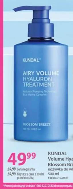 Odżywka do włosów Kundal Volume Hyaluron Blossom Breeze