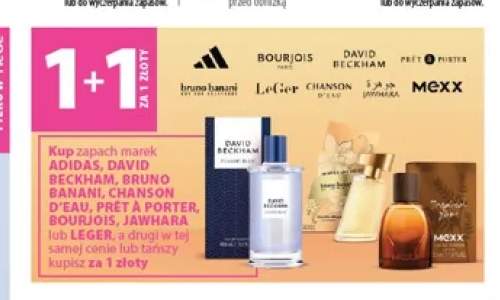 Zapachy marek Adidas, David Beckham, Bruno Banani, Chanson d'Eau, Prêt à Porter, Bourjois, Jawhara, LeGer, Mexx +4 warianty