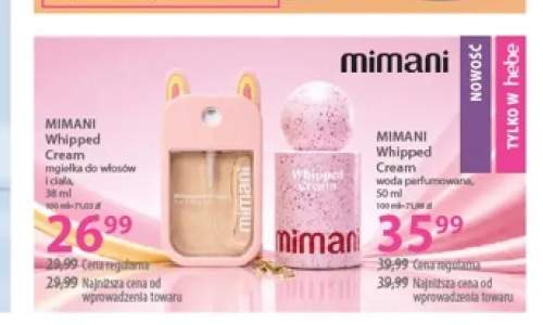Mgiełka do włosów i ciała Mimani Whipped Cream +1 wariant