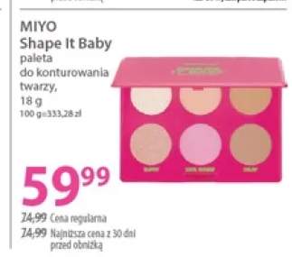 Paleta do konturowania twarzy Miyo Shape It Baby