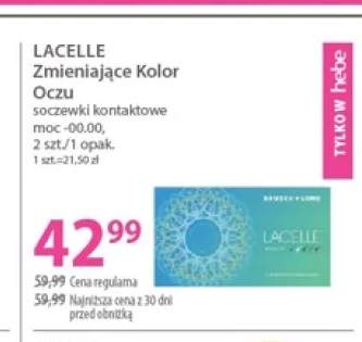 Soczewki kontaktowe zmieniające kolor oczu Lacelle