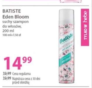 Suchy szampon do włosów Batiste Eden Bloom