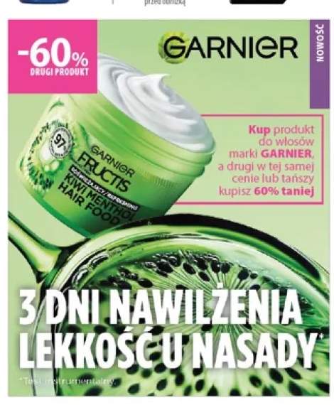 Maska do włosów Garnier Fructis Kiwi Menthol Hair Food