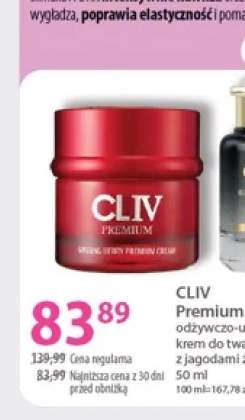 Odżywczo-ujędrniający krem do twarzy z jagodami żeń-szenia CLIV Premium