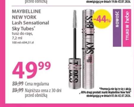 Tusz do rzęs Maybelline New York Lash Sensational Sky Tubes