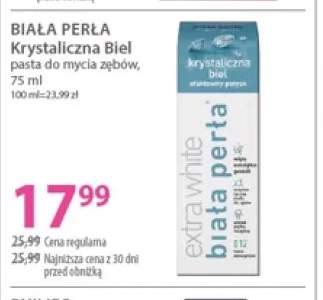Pasta do zębów Biała Perła Krystaliczna Biel