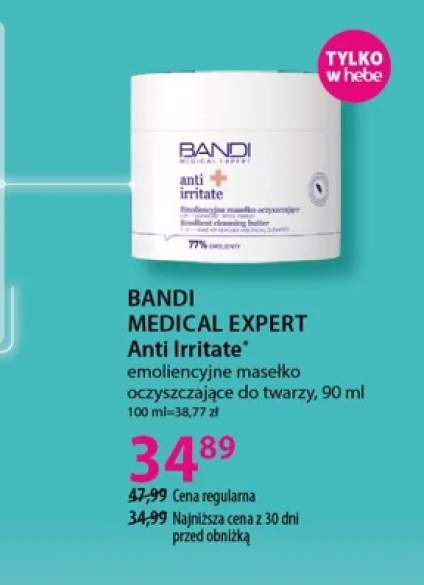 Emoliencyjne masełko oczyszczające do twarzy Bandi Medical Expert Anti Irritate
