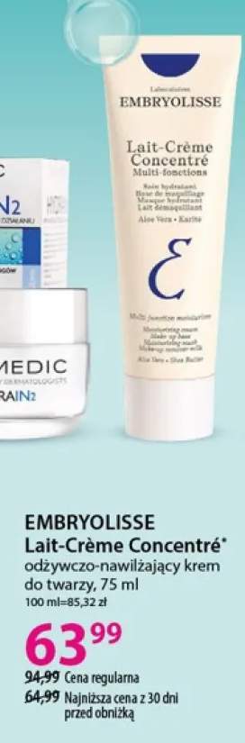 Odżywczo-nawilżający krem do twarzy Embryolisse Lait-Crème Concentré