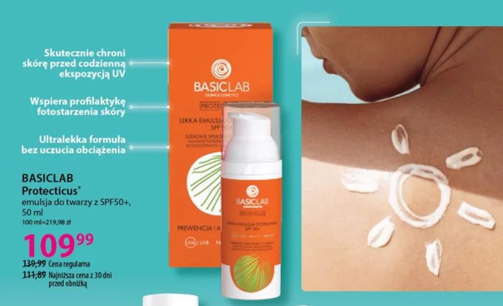 Emulsja do twarzy BasicLab Protecticus SPF50+