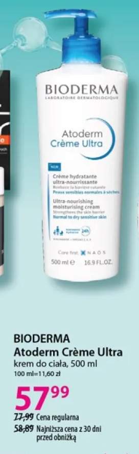 Krem do ciała Bioderma Atoderm Crème Ultra