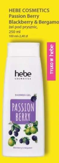 Żel pod prysznic Hebe Cosmetics Passion Berry Blackberry & Bergamot
