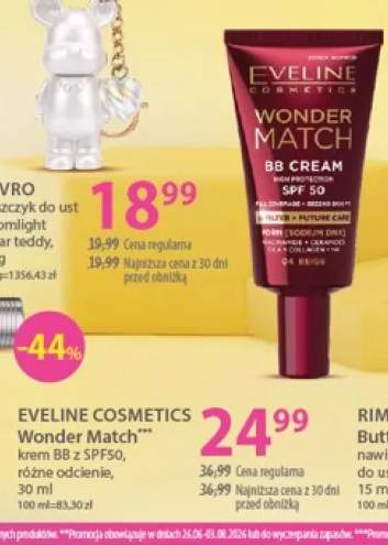 Krem BB Eveline Cosmetics Wonder Match SPF50