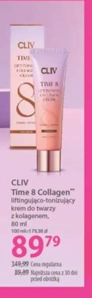 Krem do twarzy Cliv Time 8 Collagen liftingująco-tonizujący