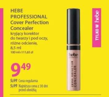 Korektor kryjący do twarzy i pod oczy Hebe Professional Cover Perfection