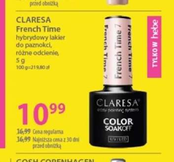 Lakier hybrydowy do paznokci Claresa French Time
