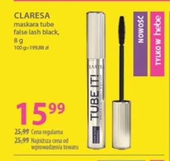 Maskara Claresa Tube It! False Lash Effect Mascara Black