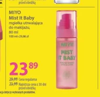 Mgiełka utrwalająca do makijażu Miyo Mist It Baby