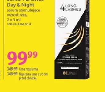 Serum stymulujące wzrost rzęs Long 4 Lashes Day & Night