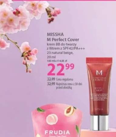 Krem BB do twarzy MISSHA M Perfect Cover 23 natural beige