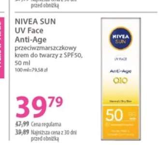 Krem do twarzy Nivea Sun UV Face Anti-Age