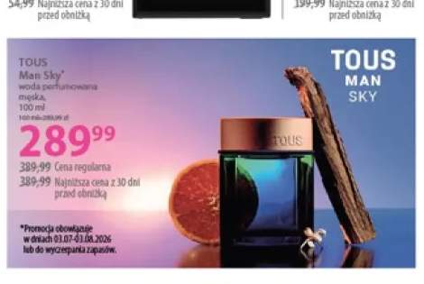 Woda perfumowana męska Tous Man Sky