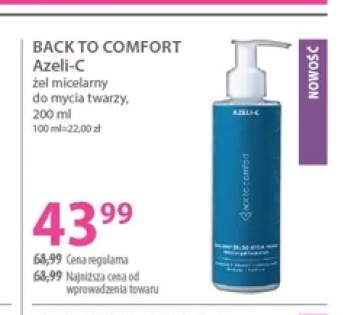 Żel micelarny do mycia twarzy Back To Comfort Azeli-C