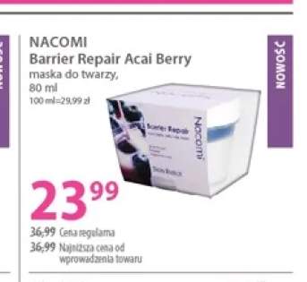 Maska do twarzy Nacomi Barrier Repair Acai Berry
