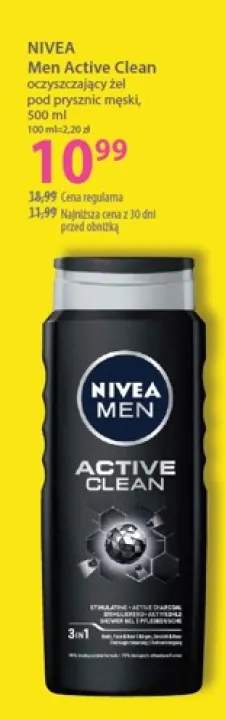 Żel pod prysznic męski Nivea Men Active Clean