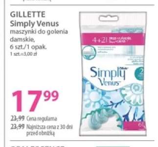 Maszynki do golenia damskie Gillette Simply Venus