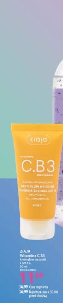 Krem do twarzy Ziaja Witamina C.B3 SPF15