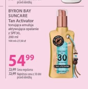 Emulsja tonująca aktywująca opalanie z SPF30 Byron Bay Suncare Tan Activator