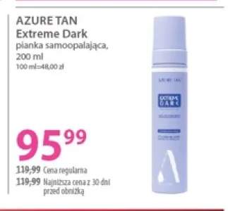 Pianka samoopalająca Azure Tan Extreme Dark