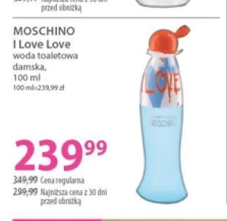 Woda toaletowa damska Moschino I Love Love