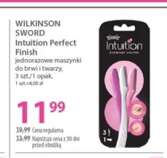 Jednorazowe maszynki do brwi i twarzy Wilkinson Sword Intuition Perfect Finish