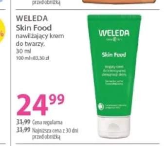 Krem nawilżający do twarzy Skin Food Weleda