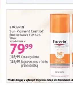 Fluid do twarzy z SPF50+ Sun Pigment Control Eucerin